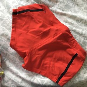 Red Reebok Chase Shorts
